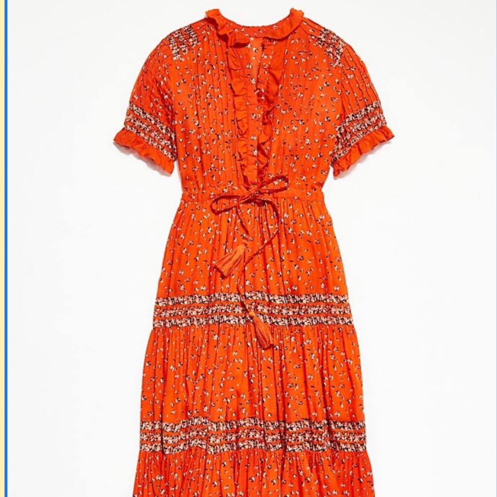 ISO: Red Patterned Free People Maxi Dress